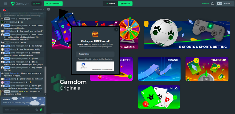 Gamdom Discount Code: top100list - Obtain 15% Immediate Rakeback Gamdom Discount Code: top100list - Obtain 15% Immediate Rakeback